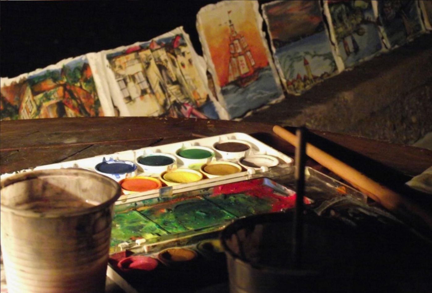 Colour mixing reference chart used in Practitioner course